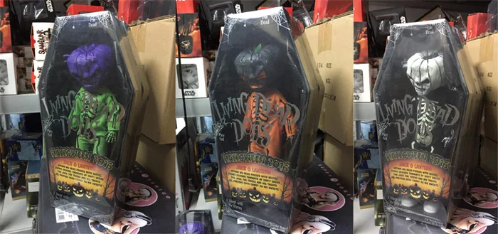 Новые игрушки Mezco куклы из живых мертвых на Хэллоуин 2016 Джек О фонарь 25 см экшн