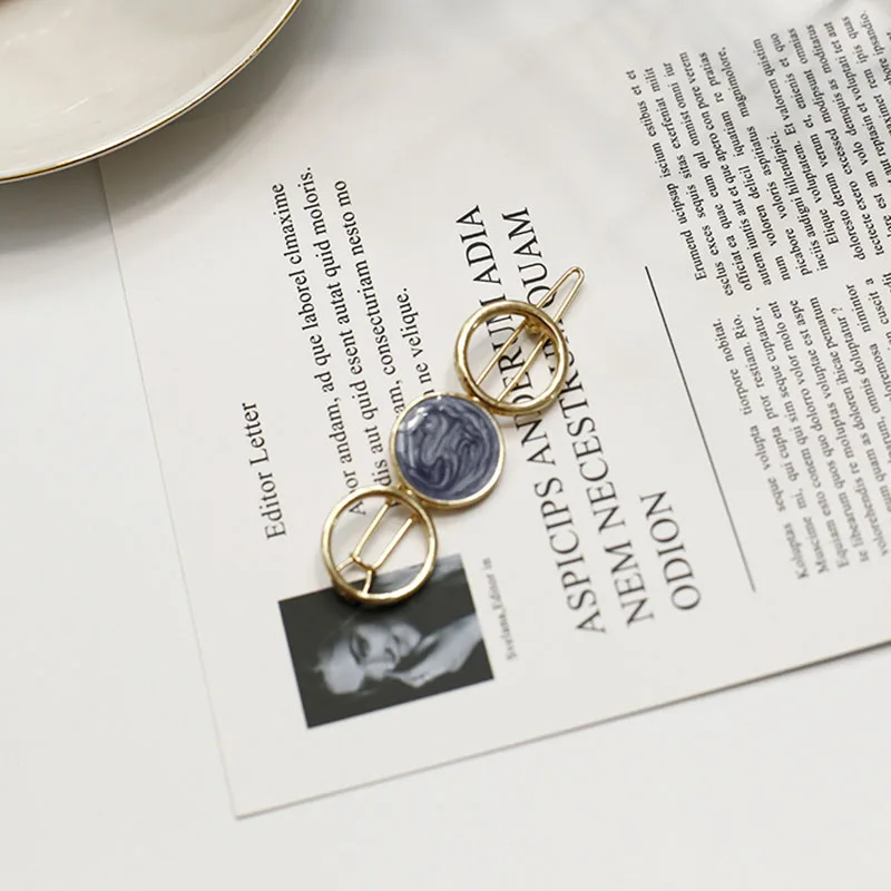 Высококачественная Корейская простая модная маленькая заколка для волос