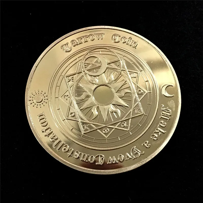 Таро Divination художественные подарки для коллекции сплав сувенир позолоченная