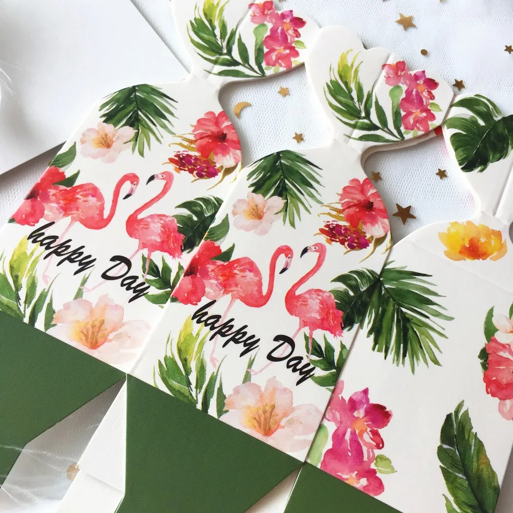 10 шт./упак. на свадьбу день рождения гавайская юбка вечерние милые фламинго