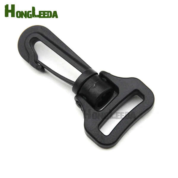 

30pcs/lot HLD/M008S-25mm 1inch black POM plastic spring snap clip hooks backpack carabiner swivel snap hook paracord strap hooks