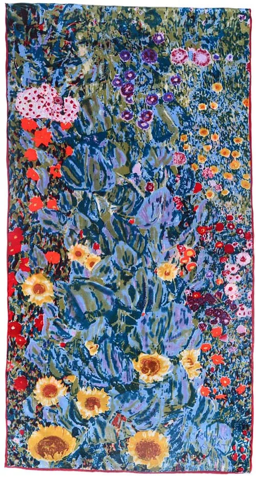 Color4 SALUTTO натуральный шелковый шарф для женщин Ван Гог Картина маслом модный роскошный бренд дизайнер Популярные шарфы женские - Цвет: Color4