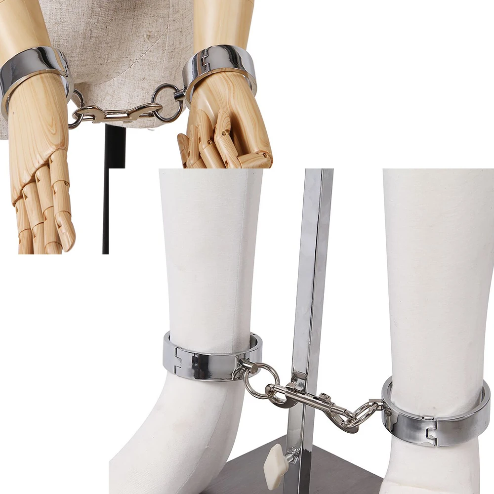 Handcuffs &amp Ankle Cuffs Kit BDSM Bondage Flirting Sex Toys For Adults Couples Slave Restraints Games Erotic Accessories |