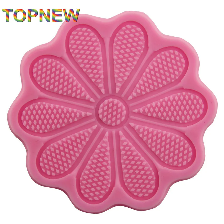 Виде незаполненного круга цветы кружевная отделка торт для украшения печенья