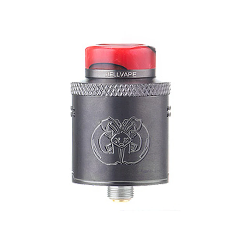 Горячая Распродажа Hellvape Drop Dead RDA 24 мм Диаметр с 14 боковыми отверстиями для воздушного потока& BF Squonk Pin VS Dead Rabbit SQ RDA электронная сигарета - Цвет: Gun metal