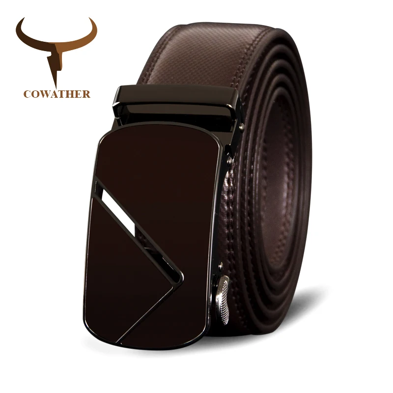 Cowather Винтаж Топ Корова Пояса из натуральной кожи Для мужчин Ремни мужской
