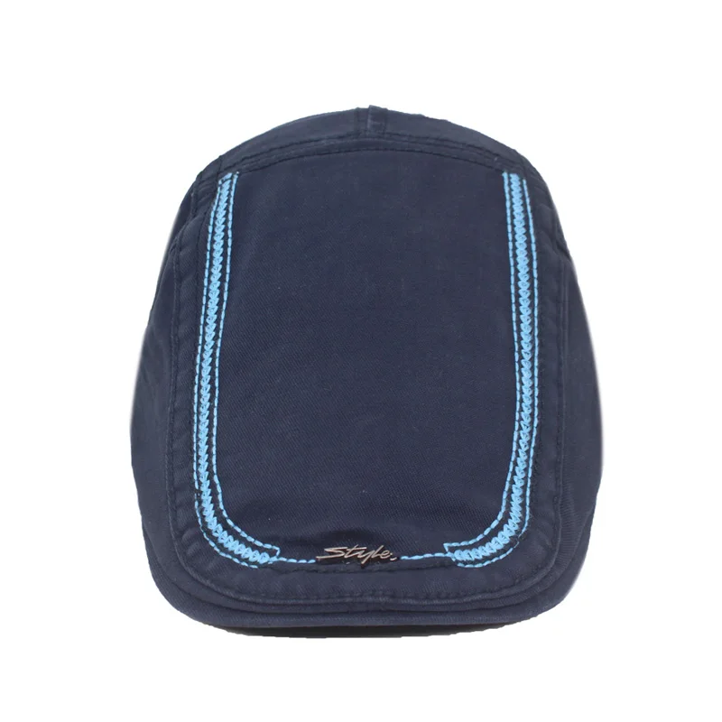 Берет AETRUE мужской зимний хлопковый с вышивкой | Аксессуары для одежды