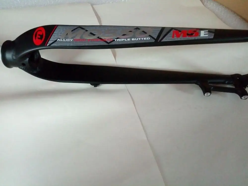 Mosso M6 M5E M5EV M3 дорожный MTB Горный для дисковых и V тормозных вилок 2" 27,5" 2" велосипед Передняя жесткая вилка Обновление от FK26-MD2 MD5 - Цвет: M5E black red
