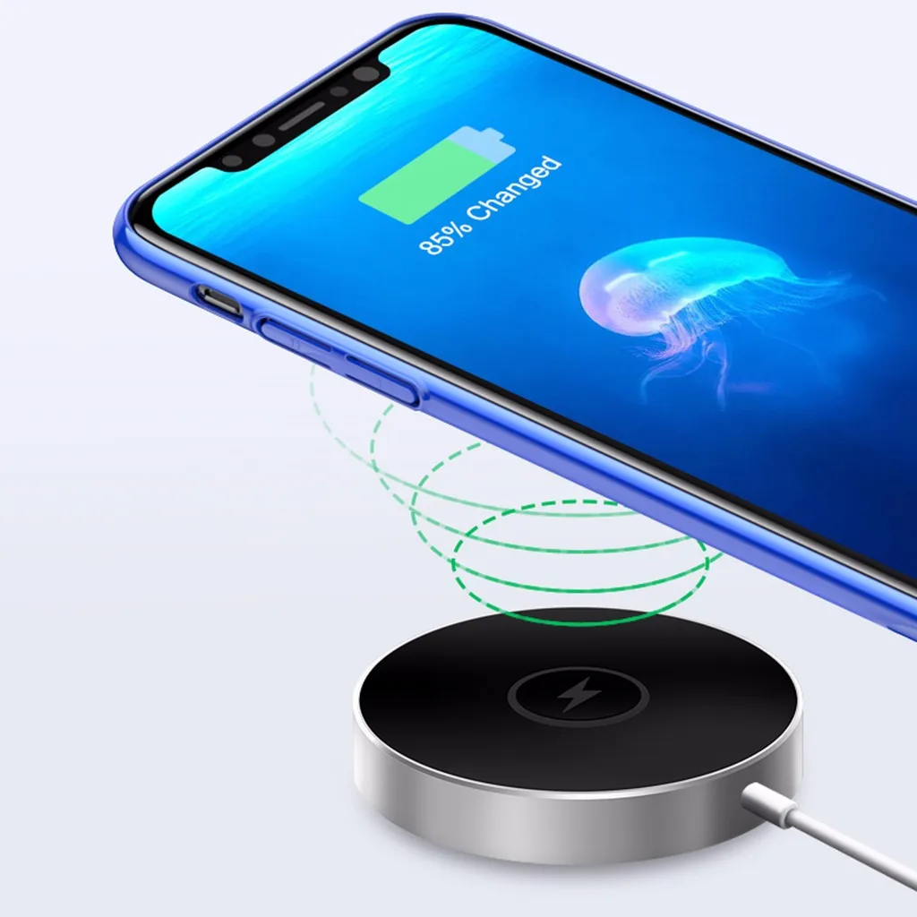 3 в 1 Беспроводной Зарядное устройство быстрой зарядки AirPower для iWatch для iPhone для Airpods алюминиевый сплав DC5V/2A DC9V/1.67A D52mm H12mm