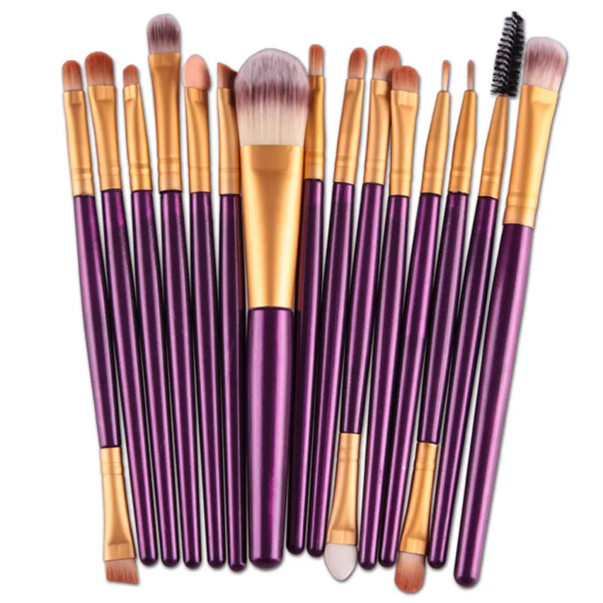 So Hot 15 pcs/Sets Makeup Brushes Eye Shadow Foundation Eyebrow Lip Brush Pro Beauty Cosmetic New Make Up Tool LD | Красота и