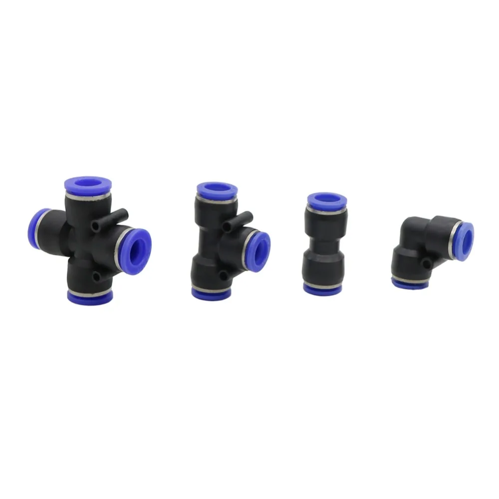 

Garden Tee, Cross, Elbow, Straight Slip-Lock Quick Connector for 12 mm Hose Pipe Joint Mist Cooling Adapter 5 Pcs