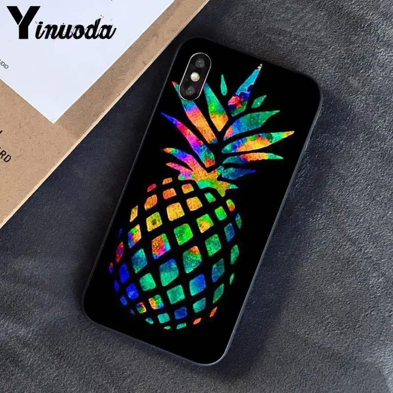 A3 Yinuoda Фрукты Ананас новое поступление черный чехол для телефона для iPhone 8 7 6 6S 6Plus X XS MAX 5 5S SE XR 10 чехол s - Цвет: A3