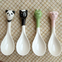 household items kawaii animal zakka ceramic spoon spoon children spoon shelf