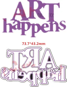 art happens "Jingle bells" "просто splendid" слова металла резка умирает для Сделай Сам ремесла карты украшение для альбома тиснение трафареты - Цвет: art happens