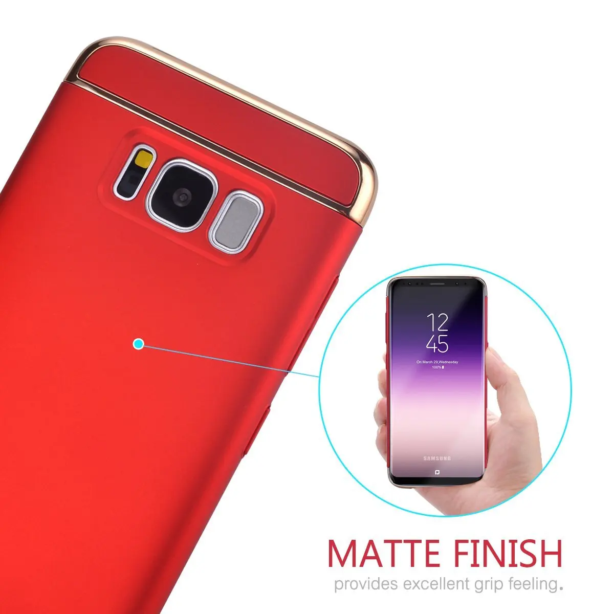 New Ultra Thin Slim Hard Hybrid Case Matte for Samsung Galaxy S8 S9 Plus S6 S7 Edge Note 8 Cover Luxury Cases |