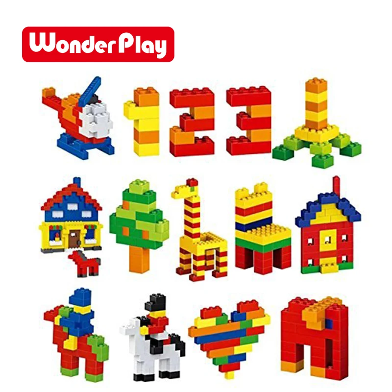 Wonderplay Мини Строительные блоки 330 шт набор кирпичей DIY креативные кирпичи оптом