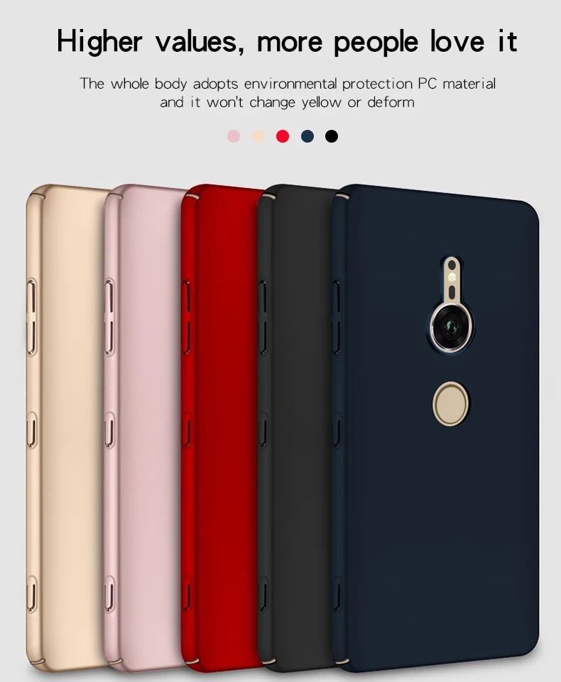 UPaitou для sony Xperia XZ3 XZ2 XZ1 XZ двойной компактный премиум Матовый Жесткий ПК чехол тонкий пластиковый чехол для sony XZ3 XZ2 XZ1 XZ чехол
