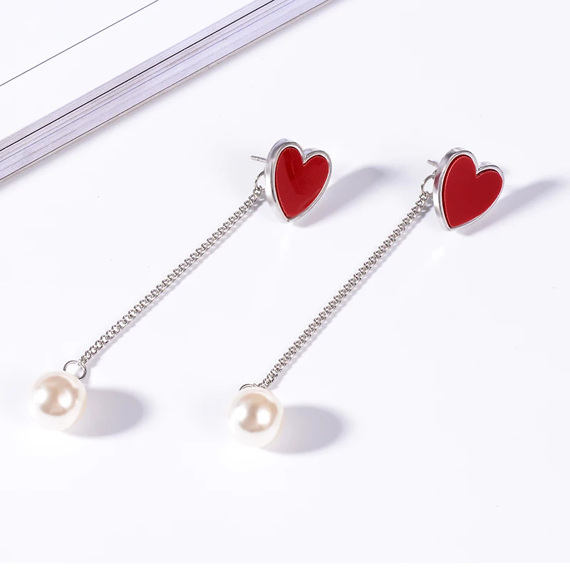 Женские серьги XZP романтичные модные капельки с сердечком для любителей подарок