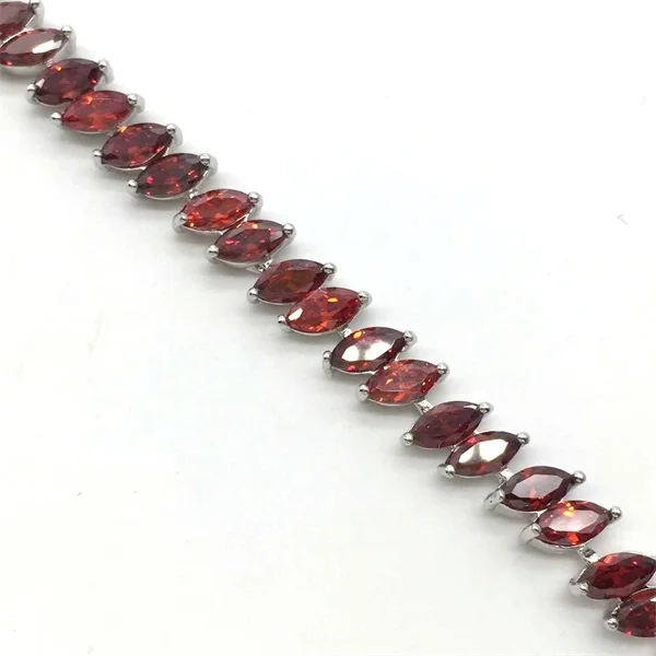 Новый дизайн модный красный браслет с фианитом маркиза высококачественный