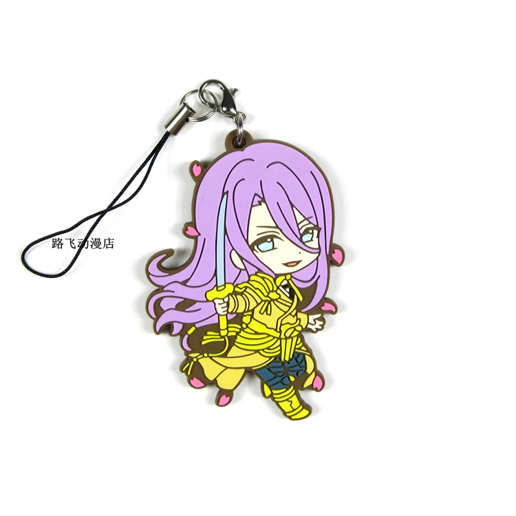 Touken Ranbu онлайн резиновый брелок Tsurumaru Kuninaga Kousetsusamonji Ichigo Hitofuri Hachisukakotetsu экшн фигурка