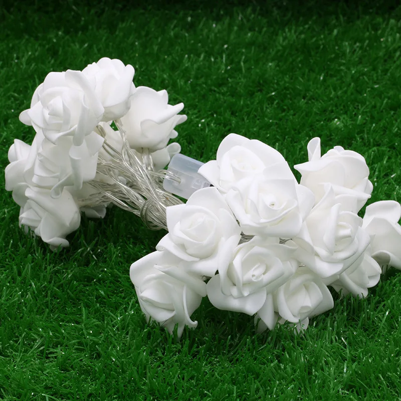 2 шт. светодиодные гирлянды с розовым цветком гирлянда сказочные огни на