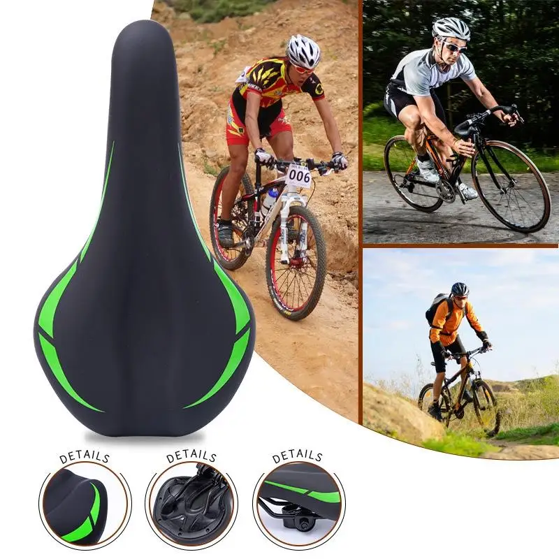 Велосипедное Сиденье универсальное седло расширенное удобное длинное большое