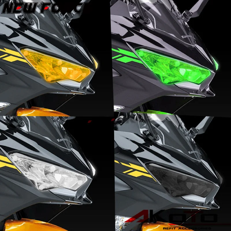 Для KAWASAKI NINJA400 NINJA 400 аксессуары для мотоциклов акриловая Защитная крышка для фар экранный объектив