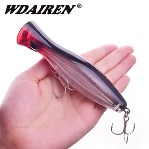 Большая плавающая приманка-Поппер для морской рыбалки, 1 шт., 12,5 см, 41 г, искусственная жесткая наживка, снасти для ловли окуня