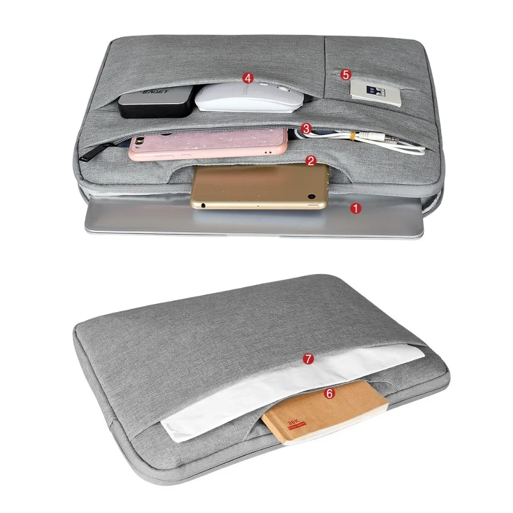 Классическое мужское в деловом стиле сумка для ноутбука Apple MacBook Mac Imac Pro iPad Air Mini