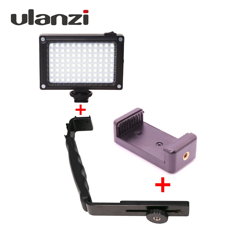 add tripod n light Крепление для микрофона l-образный кронштейн с 2 крепление для горячего башмака для Zhiyun Smooth Q/3/Osmo Mobile/BY-MM1 - Цвет: add tripod n light