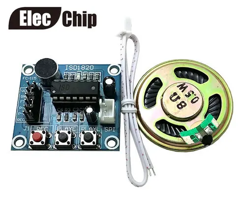 ISD1820 модуль записи голосовой Голосовая плата телетелефона с микрофонами |