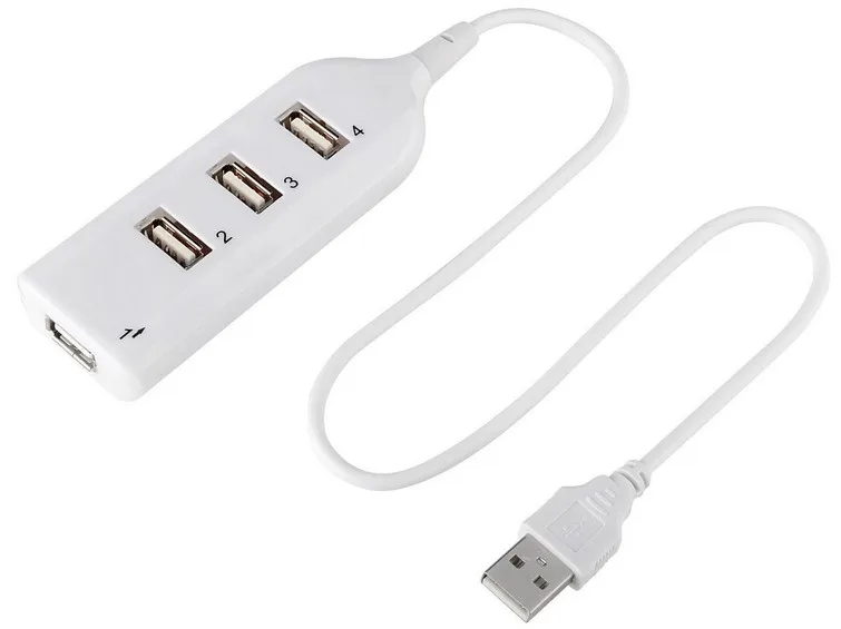 Белого цвета черный цвет бренд почтовое отделение Четыре порта usb адаптер