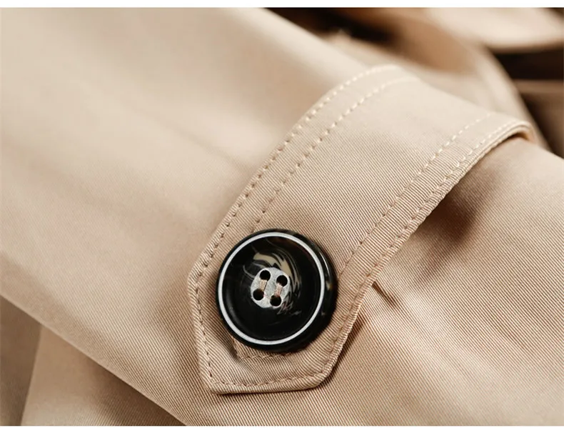 Brand Women Long Trench Coat Korean Spring 2018 New Solid Double-Breasted Belt Slim Autumn Single Thin Section CH260 | Женская одежда