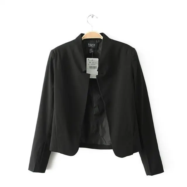 DM 2014 autumn new models in Europe and America Fan counter with candy-colored casual blazer women |