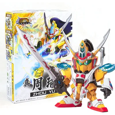 11 Аниме фигурки SD/BB Gundam Sousou Chouun Kanu Ryuubi Ryofu Chousen Kakouton 8 см модель горячее предложение: Наборы игрушек робот-Паззл хобби - Цвет: 11