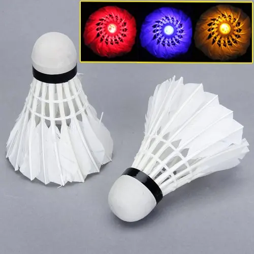 5 шт Акция! 2 шт. светодиодный воланчики свет|badminton shuttlecocks lighting|led badminton shuttlecockbadminton