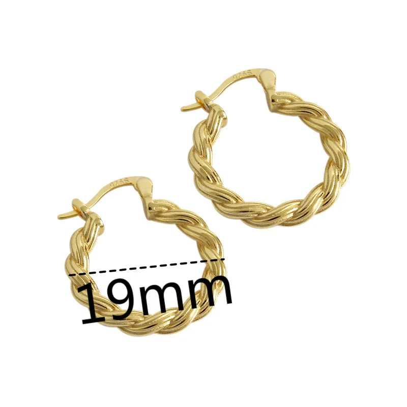 Серьги кольца Flyleaf в простом стиле женские золотистые модные ювелирные украшения