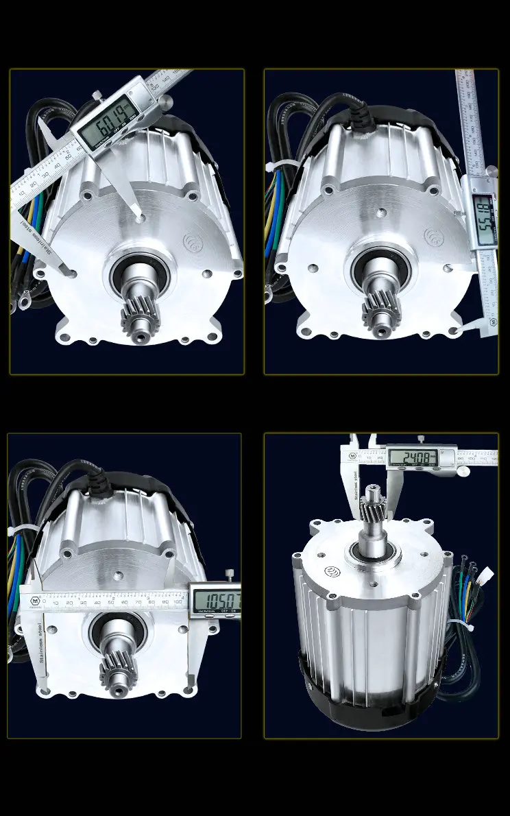 DC48V60V72V1000W постоянный магнит бесщеточный дифференциальный двигатель подходит для электрического трицикла, скутера, механического оборудования мощность