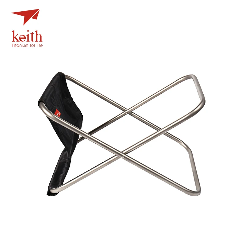 구매 Keith-순수 티타늄 접이식 의자, 초경량 휴대용 야외 하이킹 캠핑 낚시 전용 247g 저렴한 Keith-순수 티타늄 접이식 의자, 초경량 휴대용 야외 하이킹 캠핑 낚시 전용 247g