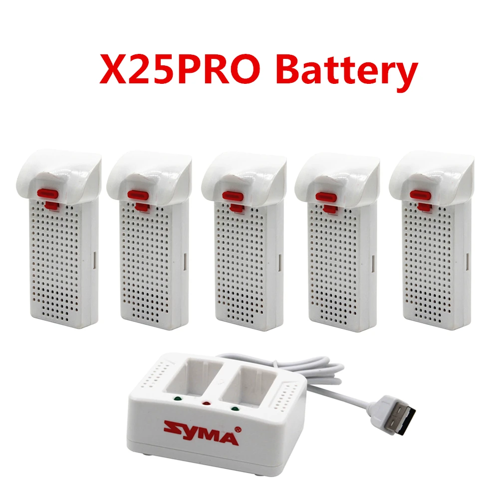 Новый оригинальный аккумулятор Syma X25pro X25W для дрона с зарядным устройством