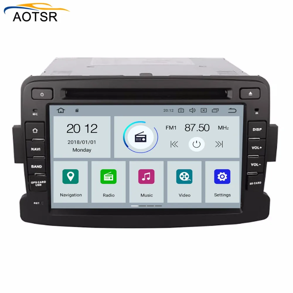 Автомобильный мультимедийный dvd плеер IPS Android 9 0 головное устройство для Renault Duster