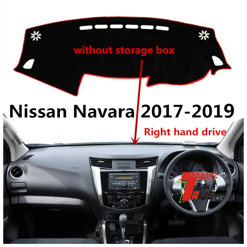 Чехол TAIJS для правой приборной панели автомобиля Nissan Navara 2017-2019 без футляра