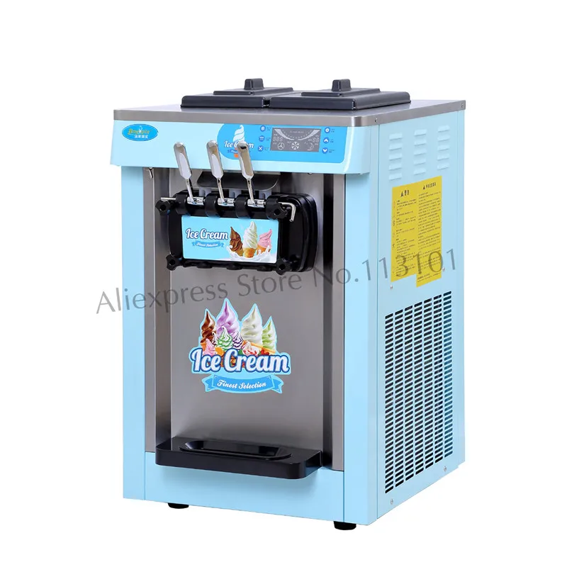 Аппарат для производства мягкого мороженого розового цвета Sorbet Sherpa цифровая