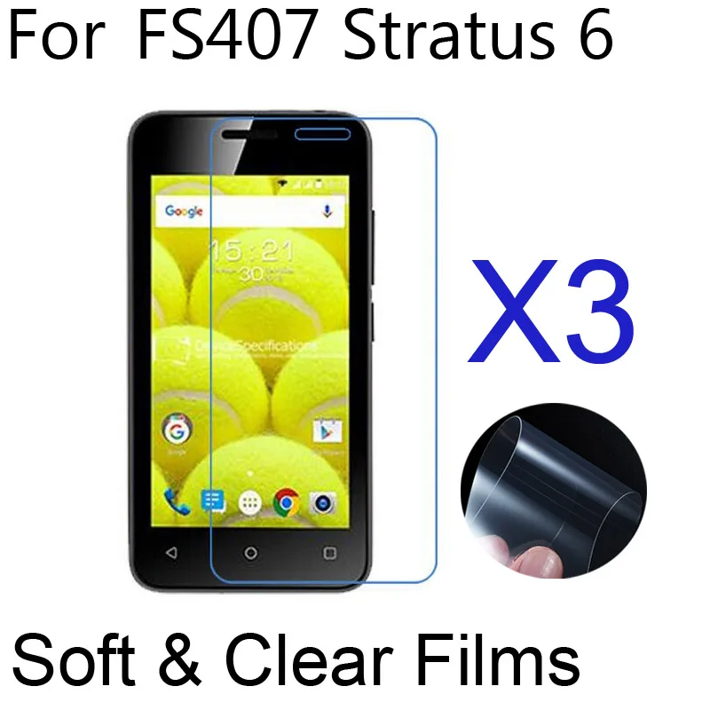 3 шт./лот ультра ясный мягкий защитный Плёнки для Fly FS407/406/405 телефон Экран