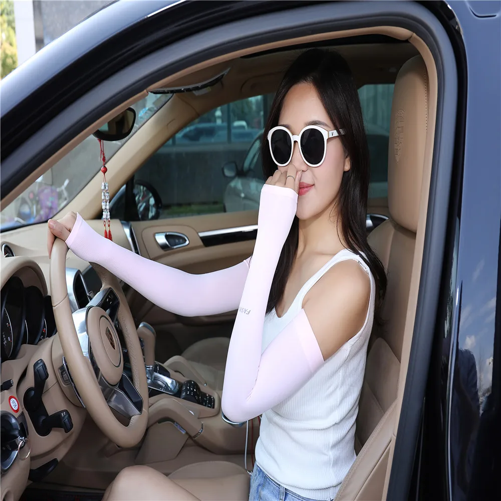 Длинные перчатки для защиты рук от солнца и УФ-лучей защита рукава из ледяного