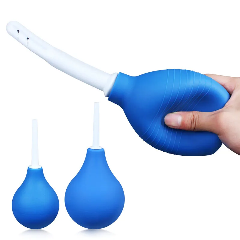 WETIPS Силиконовый анальный шприц для очистки туалета биде с лампой анальная клизма