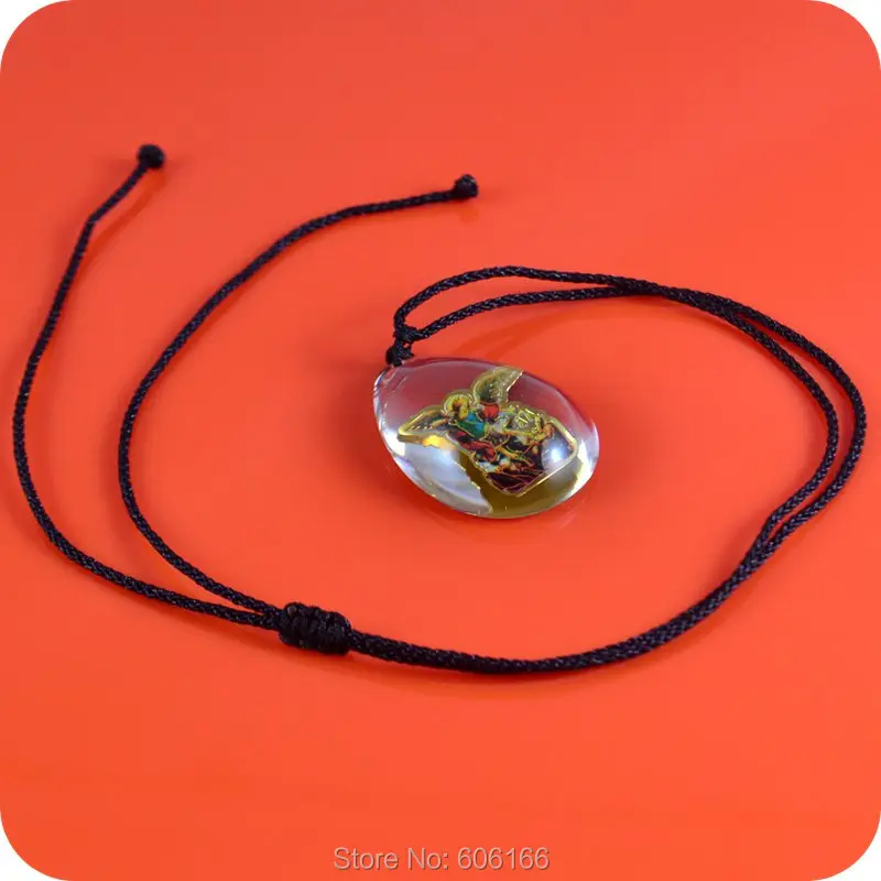 2016 Новый Санкт Архангела Михаила Стекло кулон Цепочки и ожерелья амулет