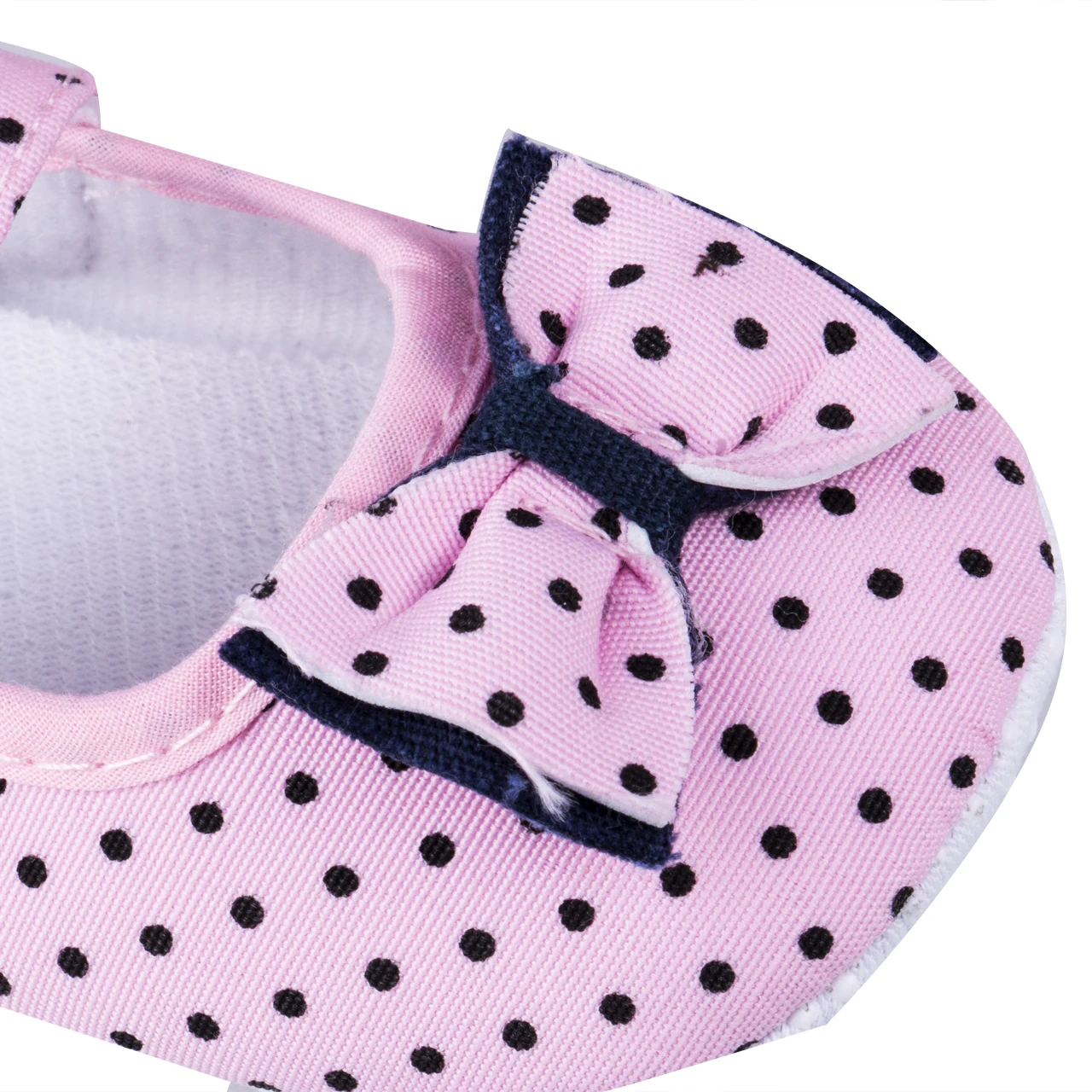 Мягкая Нескользящая хлопковая обувь для новорожденных девочек с бантом в