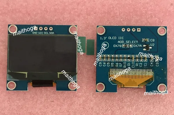 1 3 дюймовый 4PIN белый/синий OLED экран с адаптером платы SSD1306 Драйвер IC 128*64 интерфейс
