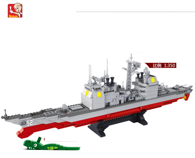 Sluban Военная Униформа серии армия ВМФ корабль Модель Строительство Конструкторы